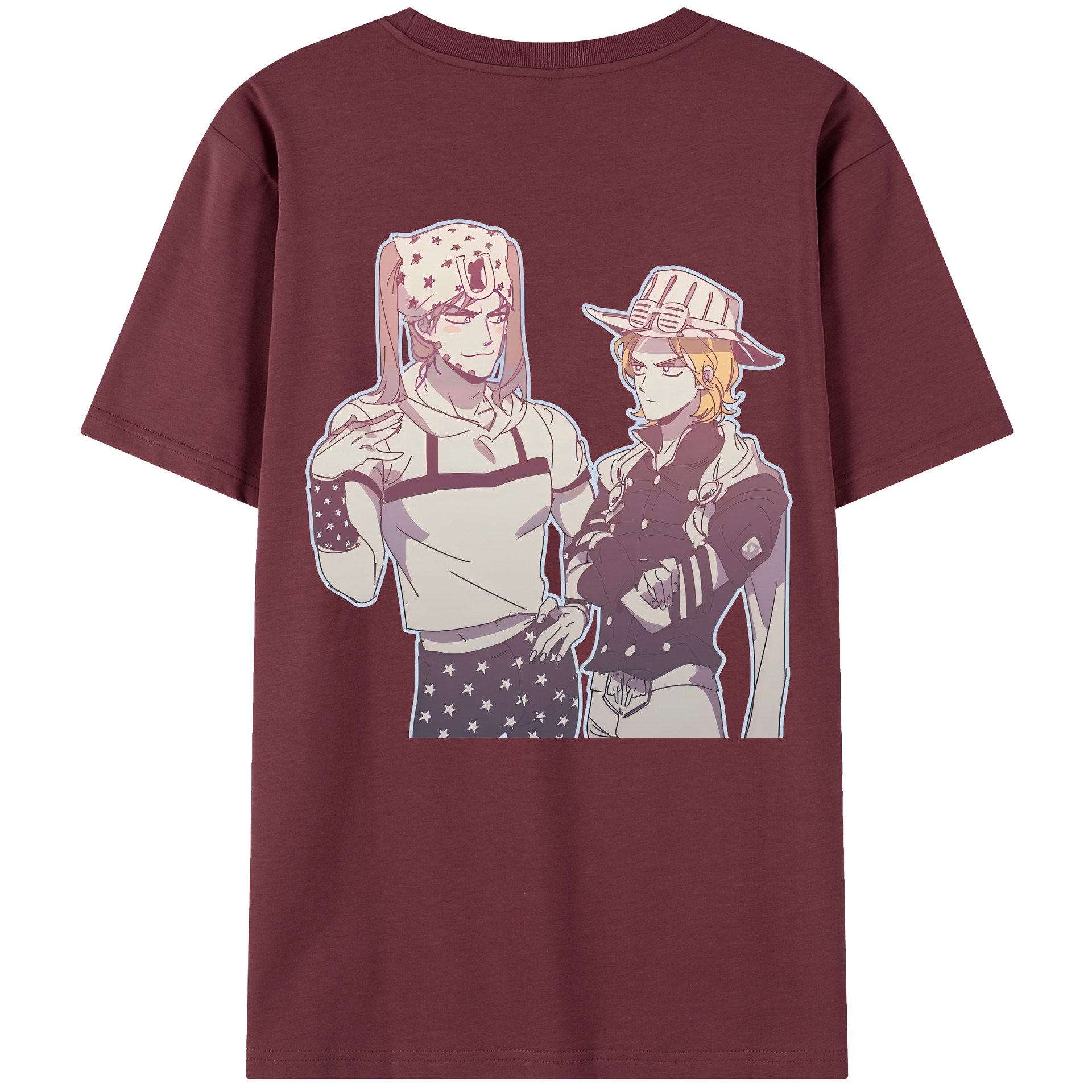 （画像用） ジョジョの奇妙な冒険 JoJo's Bizarre Adventure 綿100％半袖Tシャツ（背面プリント）